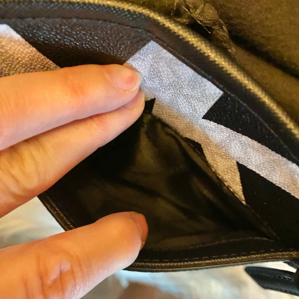 Michael Kors Monogram Black and White Tote - Picture 3 of 15